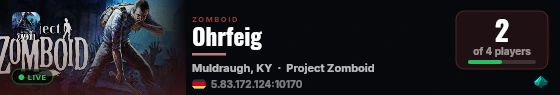 Ohrfeig live status badge