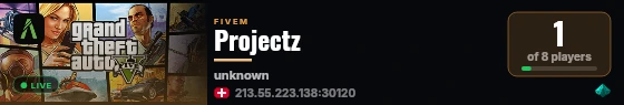 Projectz live status badge