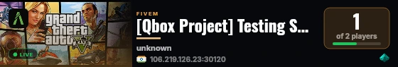 [Qbox Project] Testing Server live status badge