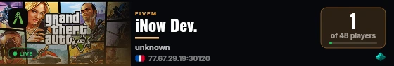 iNow Dev. live status badge