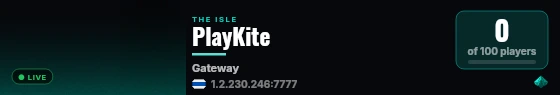 PlayKite live status badge