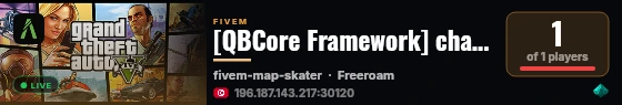 [QBCore Framework] change-me live status badge