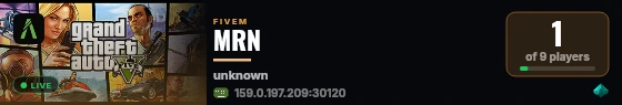MRN live status badge