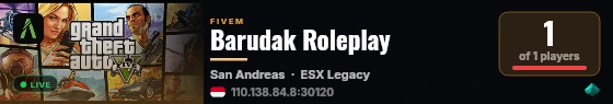 Barudak Roleplay live status badge