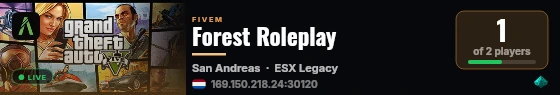 Forest Roleplay live status badge