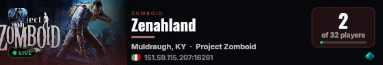 Zenahland live status badge