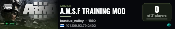 A.W.S.F TRAINING MOD live status badge