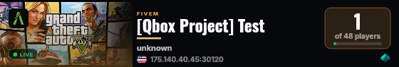 [Qbox Project] Test live status badge
