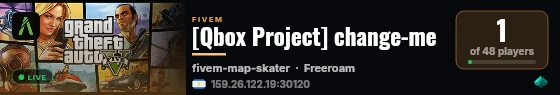 [Qbox Project] change-me live status badge