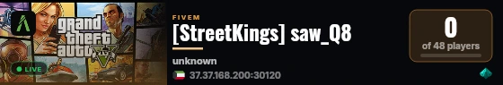 [StreetKings] saw_Q8 live status badge