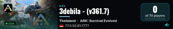 3debila - (v361.7) live status badge