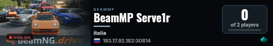 BeamMP Serve1r live status badge