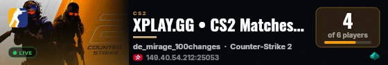 XPLAY.GG • CS2 Matches #694 live status badge