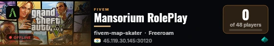 Mansorium RolePlay live status badge