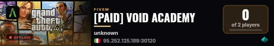[PAID] VOID ACADEMY live status badge