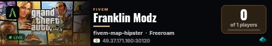 Franklin Modz live status badge