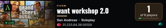 want workshop 2.0 live status badge