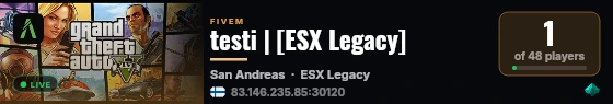 testi | [ESX Legacy] live status badge
