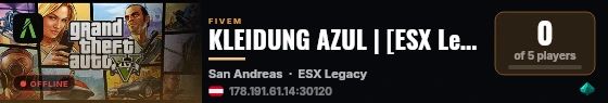 KLEIDUNG AZUL | [ESX Legacy] live status badge