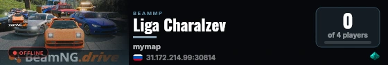 Liga Charalzev live status badge