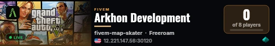 [FiveM Basic Server] Arkhon live status badge