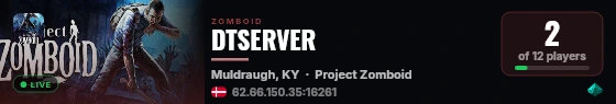DTSERVER live status badge