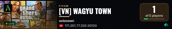 [VN] WAGYU TOWN live status badge