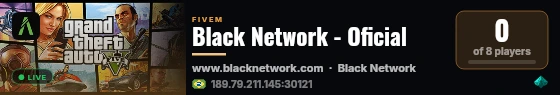 Black Network - Oficial live status badge