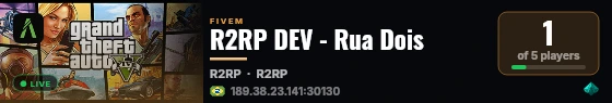 R2RP DEV - Rua Dois live status badge
