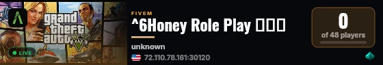 ^6Honey Role Play 测试服 live status badge