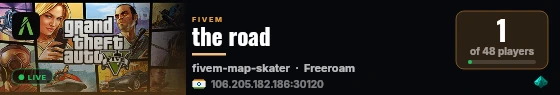the road live status badge
