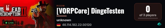 DingeTesten RP live status badge