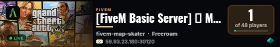 [FiveM Basic Server] ✦ Matrix Studios ✦ live status badge