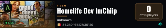 Homelife Dev ImChiip live status badge