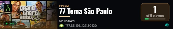 77 Tema São Paulo live status badge