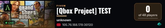 [Qbox Project] TEST live status badge