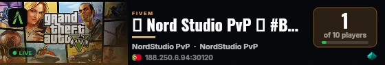 🔹 Nord Studio PvP 🔹 #BETA live status badge