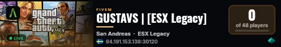 GUSTAVS | [ESX Legacy] live status badge