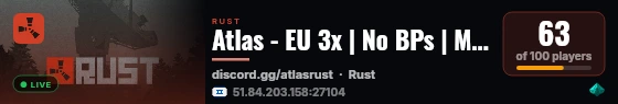 Atlas - EU 3x | No BPs | Mondays | JUST WIPED 26.08 live status badge