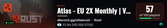 Atlas - EU 2X Monthly | Vanilla+ | No BP Wip | JUST WIPED 26.08 live status badge