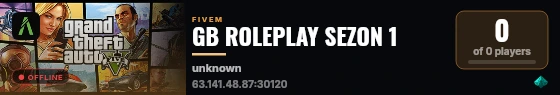 GB ROLEPLAY SEZON 1  live status badge