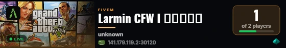 Larmin CFW I لارمن live status badge