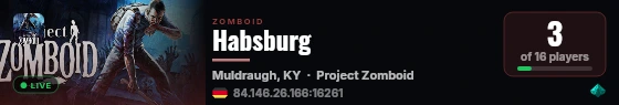 Habsburg live status badge