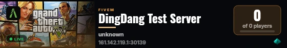 DingDang Test Server live status badge