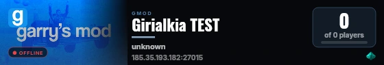 Girialkia TEST live status badge
