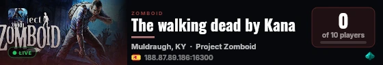 The walking dead by Kana live status badge