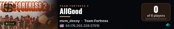 AllGood live status badge