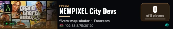 NEWPIXEL City Devs live status badge