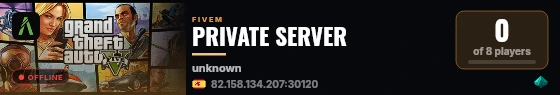 PRIVATE SERVER live status badge