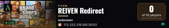REIVEN Redirect live status badge